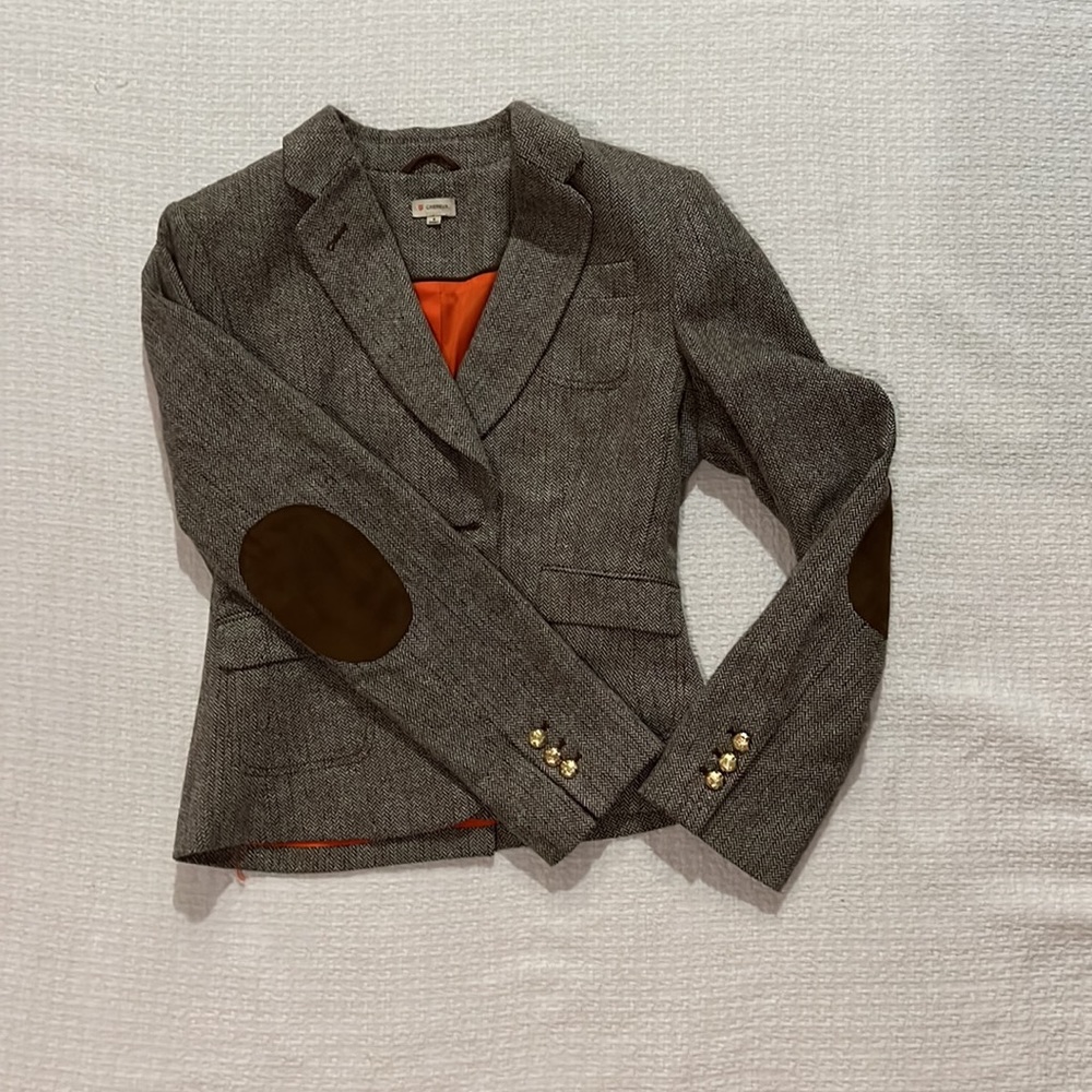 Elbow patch blazer